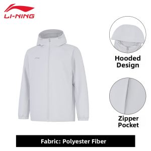 Li-Ning | Water Resistant Breathable Spring Hooded Men Jacket