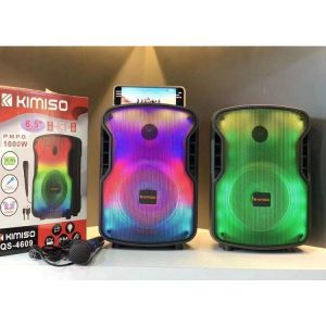 MM - Speaker bluetooth kimiso QS-4609 free mic / speaker bluetooth RGB Led / Speaker bluetooth karaoke kimiso portable Wireless bluetooth