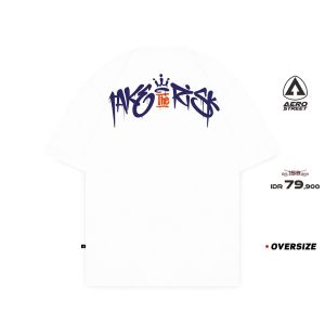 Aerostreet Oversize Ricardo Putih Kaos T-Shirt FBDAA