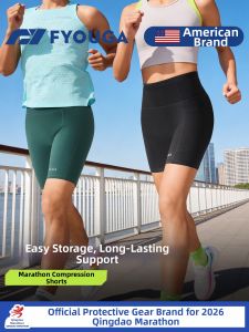 FYOUGA | Compression Moisture-wicking Running Shorts with Pockets