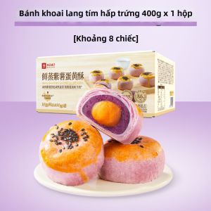 BESTORE | Bánh Quà Tặng Bột Khoai Tây Tím Hấp Trứng Muối 400g
