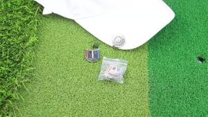 Strong Magnetic Golf Putting Alignment Tool Golf Ball Marker Putting Aiming Tool Metal Magnetic Hat Clip Golf Ball Marker