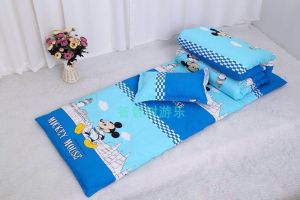 Safety Partitioned Plastic Nap Bed for Kindergarten Childrens Room with Guardrail Toddler Baby Bed Puzzle Small Bed