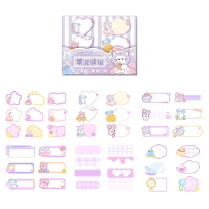 Waterproof Cartoon Panda Character Name Labels Stickers SZ389