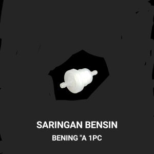 Saringan Bensin Universal Bening "A"- Filter Selang Slang Penghubung Screen Oil Bengsin Bahan Bakar Model Bening Polos Untuk Segala Motor Kwalitas Grade A