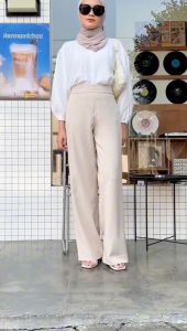 MDLY Celana panjang kain wanita//Celana Simple Formal Bahan Premium Semiwool/Seera Pants by Mdly