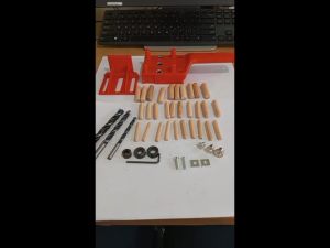 Alat Pelubang Dowel & Penyambung Kayu: Pocket Hole Jig 42pcs