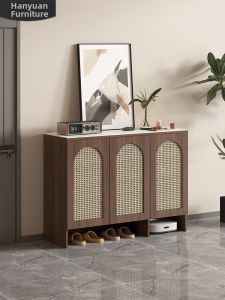 HANYUAN | Rattan Style Storage Cabinet