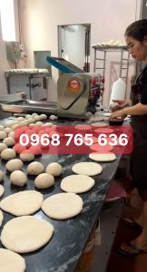 Máy cán bột làm bánh bao bánh gối chạy điện gia đình