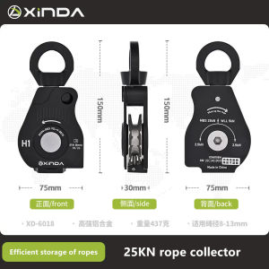 Xinda | Xinda Retrting Rope Pulley Outdoor Rock Climbing Rope Collector High Altitude Operations Dispenser Rope Retractor Designs