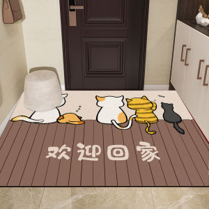 Thảm Lót Sàn Bằng Bùn Giun Silicon Có Thể Cắt Theo Phong Cách Hoạt Hình Dễ Thương Chống Bẩn Chống Trượt Dùng Trong Nhà