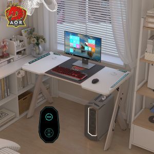 E-Sports Gaming Computer Desk Home Office Desk Student Study Table Writing Desk Competitive Gaming Table with Mat