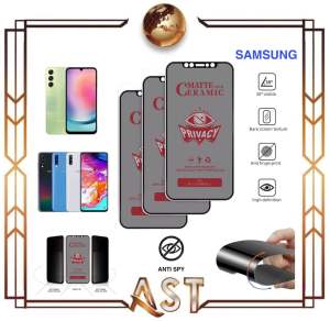 TG Temper anti Gores SAMSUNG Privacy Ceramic Matte Anti Spy All tipe