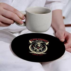 Black Sabbath Band Wooden Coaster Coffee Teacup Decoration Coffee Shop Beverage Shop Family Restaurant Cafe Decoration