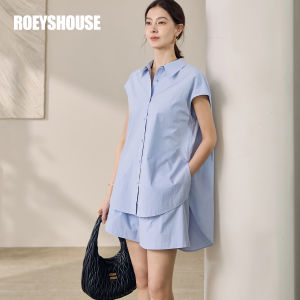 Roey s house | Bộ Đồ Mùa Hè Cotton Sáng Màu Vàng Nhạt