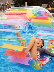 Inflatable Water Walking Ball Toy Floating Pool Leisure Entertainment Equipment Transparent Rolling Ball for Children Playground