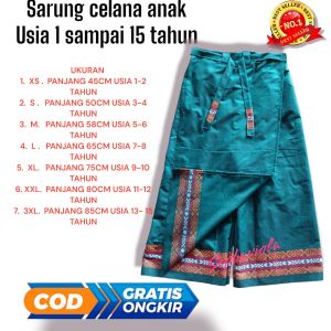 sarung celana anak usia 1 sampai 15 tahun terbaru motif barcod sarung celana anak sarcel anak santai