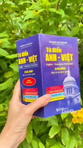 Từ điển Anh Việt 340.000 mục từ & định nghĩa - Sách bìa mềm học tiếng Anh