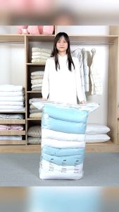 No Need Pump Vacuum Bags Large Plastic Storage Bags for Storing Clothes blankets Compression Empty Bag Covers Travel Accessories