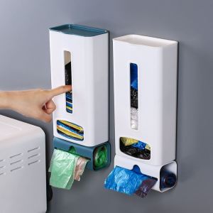 ZHENG FU | Wall Mounted Trash Bag Storage Organizer