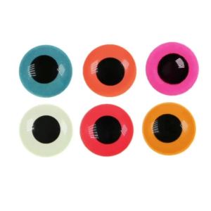 50PCS/Pack 3~7mm Luminous Epoxy 3D Fish Eyes For Jigs Streamer Flies Soft & Hard Fishing Lure Fly Tying Material