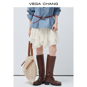 VEGA CHANG | Áo Sơ Mi Jeans Tencel Rửa Mùa Thu