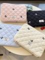 Embroidered Butterfly Knot Notebook Tablet Storage Bag for 11/13/15 Inch Laptops Digital Accessories Case Pouch. 