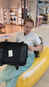 Ba lô đeo vai PVC có cổng sạc Oles.M98.Suntown men không phai màu [BẢO HÀNH 1 NĂM]