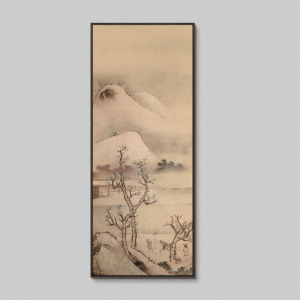 New Chinese Style Hotel Partition Background Multi-Link Combination Decorative Painting Restaurant Mountain Landscape High-end Atmosphere Large Hanging Picture
