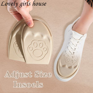 【♡Lovely girls house♡】1Pair High Heels Sneaker Shoes Insoles Anti-skid Ladies Foot Half the Front Thickened Size Adjust Shoes Pad
