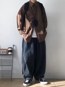 Japanese-Style Retro Cityboy Workwear Shirts: A Guide to Men's Long-Sleeved Outfits