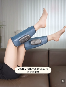 Jinkairui Leg Massager Air Compression Massager for Circulation Calf Massager with Heat and Vibration for Tired and Tense Legs Pain Relief Gifts for Family (Wireless)