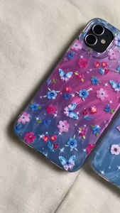 Clarity Swirl Hologram Case Silver Untuk Samsung A06 A54 & Lebih