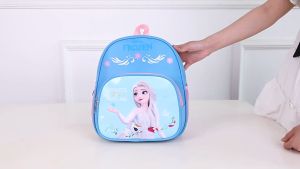 Childrens schoolbag boys and girls cartoon schoolbag Princess backpack kindergarten pupils breathable ultra-light protection spine backpack
