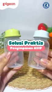 PMS37 PIGEON BREASTMILK STORAGE BOTTLE 50 ML 6 PCS BOTOL PENYIMPAN ASI /  BREASTMILK STORAGE BOTTLE PP RP 120ML 3 PCS