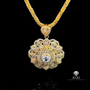 Mặt và dây chuyền nữ M1700 JOJO thiết kế sang trọng đính đá bagutte cao cấp sáng lấp lánh