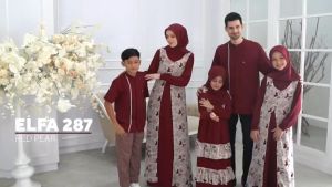 BAJU PESTA GAMIS WANITA ETHICA KAGUMI 288  RED PEAR