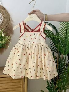 Cute Polka Dot Sleeveless Dress