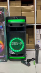 ลำโพงบลูทูธ รุ่น GD-9005 ฟรีไมค์ลอยและรีโมท ลำโพงดอก8นิ้ว เสียบไมค์สายเพิ่มได้ รองรับAUX TF USB ทรงสวย เบสแน่น