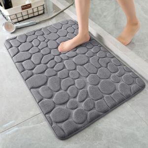 Bathroom Door Mat Anti-Slip Quick Dry Floor Rug Toilet Entrance Mat Water Absorbent Rug for Bathroom And Washroom