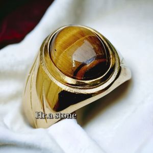 CINCIN BATU AKIK TIGER EYE SIZE KANTORAN