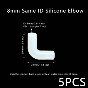 Silicone Elbow Flexible Repair Joint Hard Tube Soft Connector Elastic Right Angle Rubber Coupling Pipe Irrigation Garden