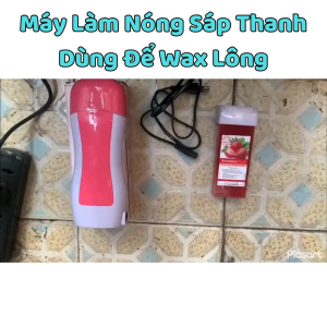Máy wax lông mini màu Hồng Depilatory Heater cầm tay nhỏ gọn dễ sử dụng tiện lợi wax lông tại nhà.