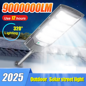 9000000LM Ultra powerful Solar Outdoor Light Solar Led Outdoor Lighting with Motion Sensor 3 Modes Garden Waterproof Street Lamp
