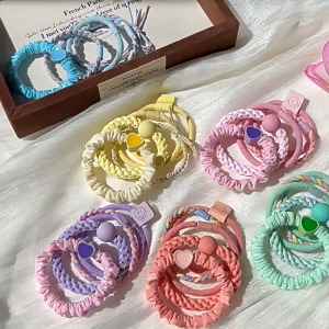Dây buộc tóc trẻ em màu Hàn Quốc Dây buộc tóc đuôi ngựa cao Dây thun buộc tóc cho bé gái Đồ đội đầu