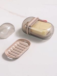 New Travel Soap Box Creative with Lid Sealed Drain Portable Soap Box