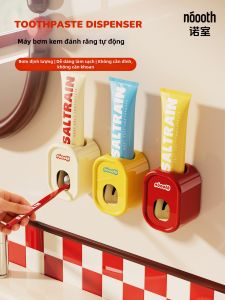 noooth | Automatic Toothpaste Squeezer Wall Mounted Drill Free Toothbrush Holder