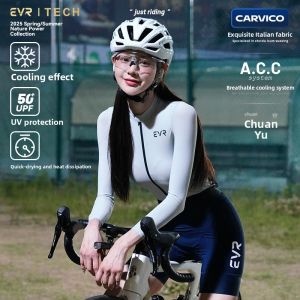 evr | EVR-TECH Womens Long Sleeve Cycling Clothing High End Top Road Bike Sunscreen Autumn Cycling Equipment Air-Tech Series
