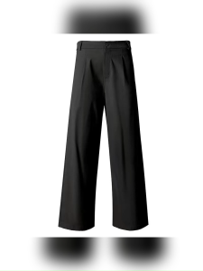 MaleVogue Niche high street flared trousers with drape and high-end feel piled up floor-length trousers for men