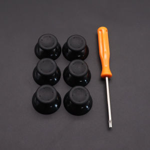 New 7pcs/set Black Gray 3d Analog Stick For Xbox 360 Controller Thumbsticks Caps For Xbox360 Gamepad Repair Parts With Tool